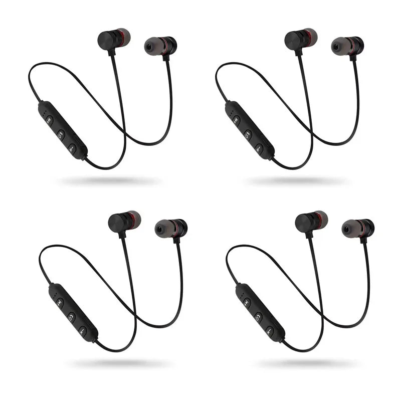 1/2/3/4pcs Bluetooth Earphone Sports Neckband Magnetic Wireless Earphones Stereo Earbuds Music Headphones With Mic For Xiaomi