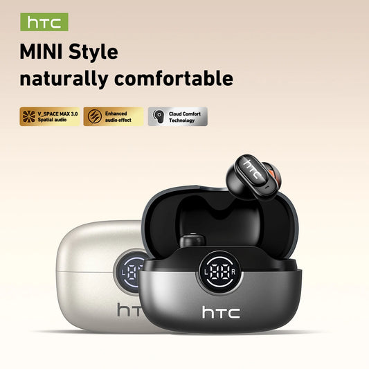 HTC NE79 TWS Bluetooth 6.0 Earphones AI Translator In-Ear HiFi Sound Headset for Sports Headset with Clear Call Mic