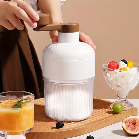 Manual Ice Crushers Shaved Ice Machine Small The Smoothies Machine Unplugged The Ice-making Box Household Hand Portable Crusher