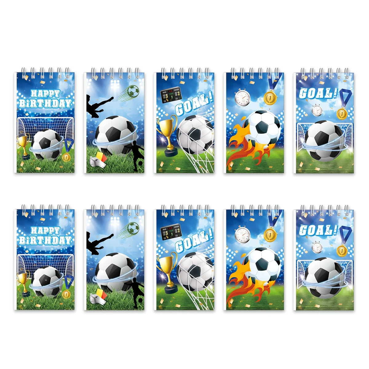 Football-Themed Notebook, Smooth Writing, Student Mini Notebook, Schedule Memo Pad, Diary and Planner for Football Enthusiasts.