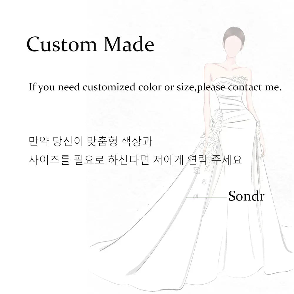 Sondr Elegant Ivory Organza Korean Wedding Snap Dress Strapless Puffy A Line Bridal Gowns Floor Length Outdoor Photography Gown