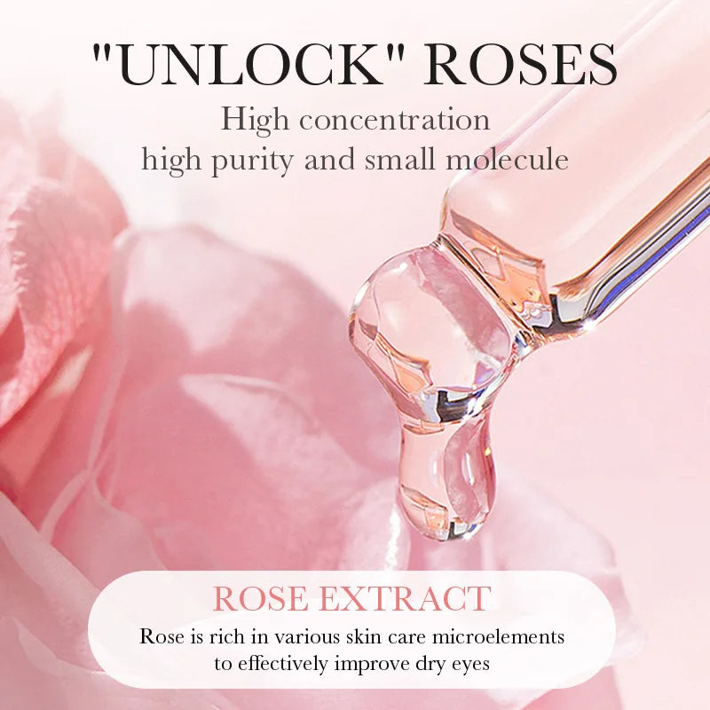 60pcs BIOAQUA Rose Hyaluronic Acid Eye Mask Anti Wrinkle Dark Circles Eye Bags Moisturizing Firming Eye Patches Skin Care