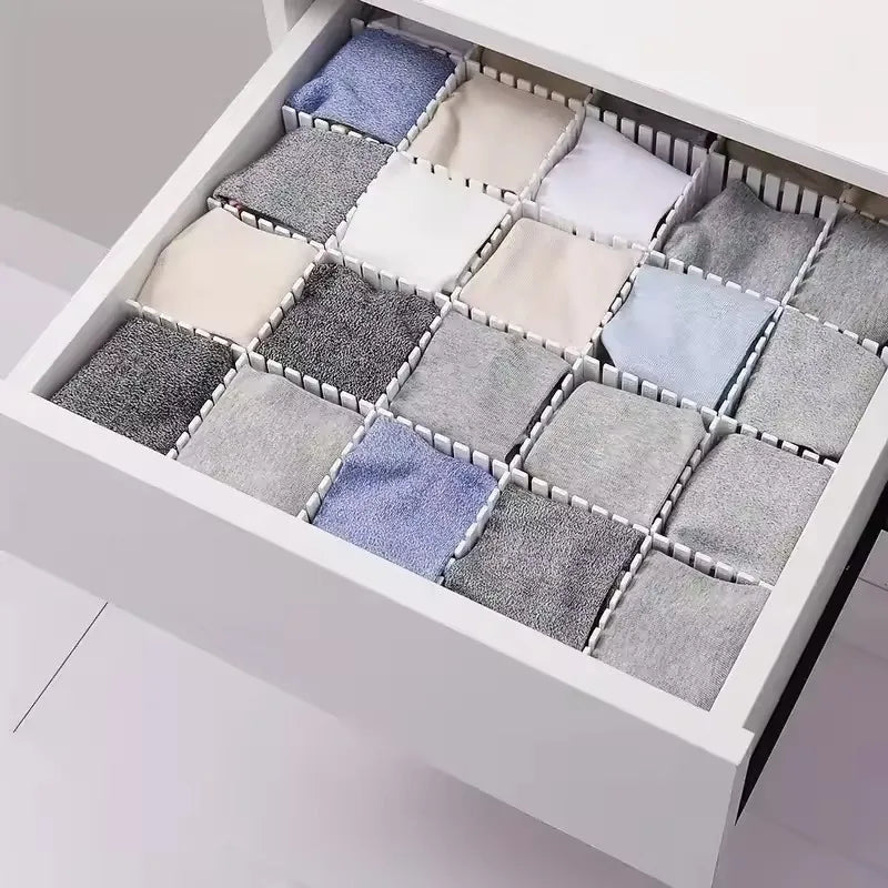 Drawer Divider Adjustable Household Storage Cabinet Combination Cosmetic Underwear Socks Sundries Drawer Organizer Tool