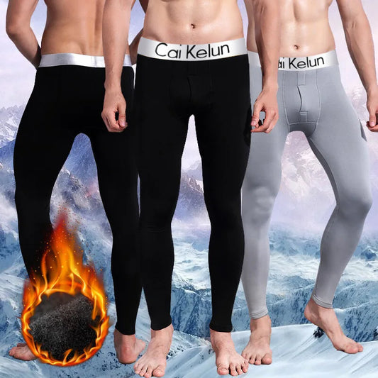 Winter Men Thermal Underwear Man Leggings Tights Warm Long Pants Thermo Compression Pants Bottoms Tights Homme Clothes 3XL