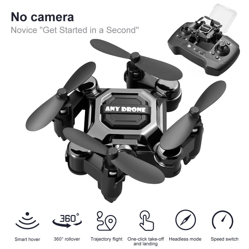 Foldable Mini Drone with Camera RC Quadcopter Altitude Hold Small Durable UAV Toy for Beginners Portable Remote Control Aircraft