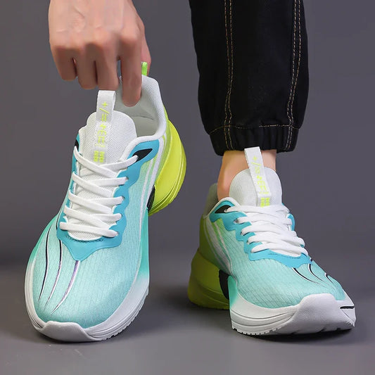 Men's Tennis Shoes Designer Fashionable Carbon Plate Sports Shoes Outdoor Soft Soled Mesh High Quality Running Shoes skateboard