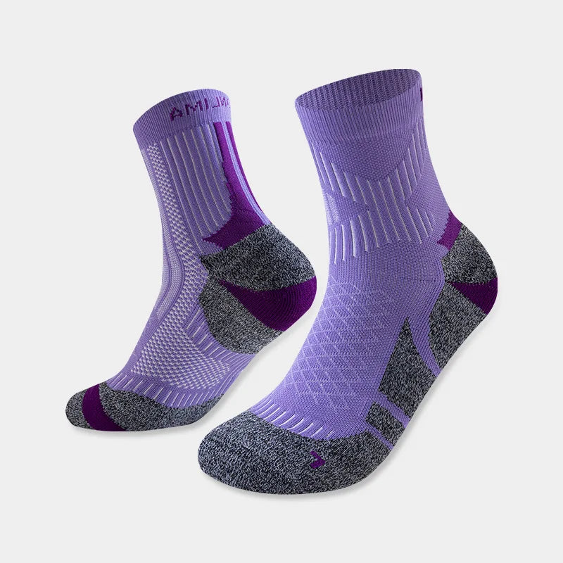 New Professional Marathon Running Sock Men Women Sports Fitness Ankle Thickened Cushioned Short Tube Low Cut Boat Ankle Socks