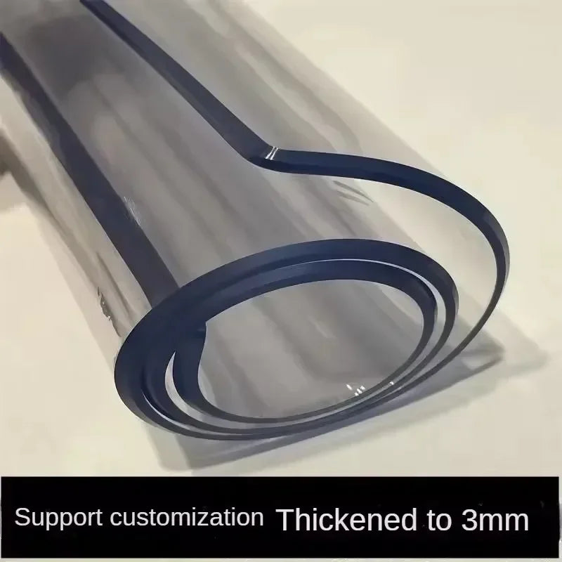 Transparent PVC table cloth frosted table top protective cover waterproof kitchen pattern oil table cloth glass soft cloth 3.0mm