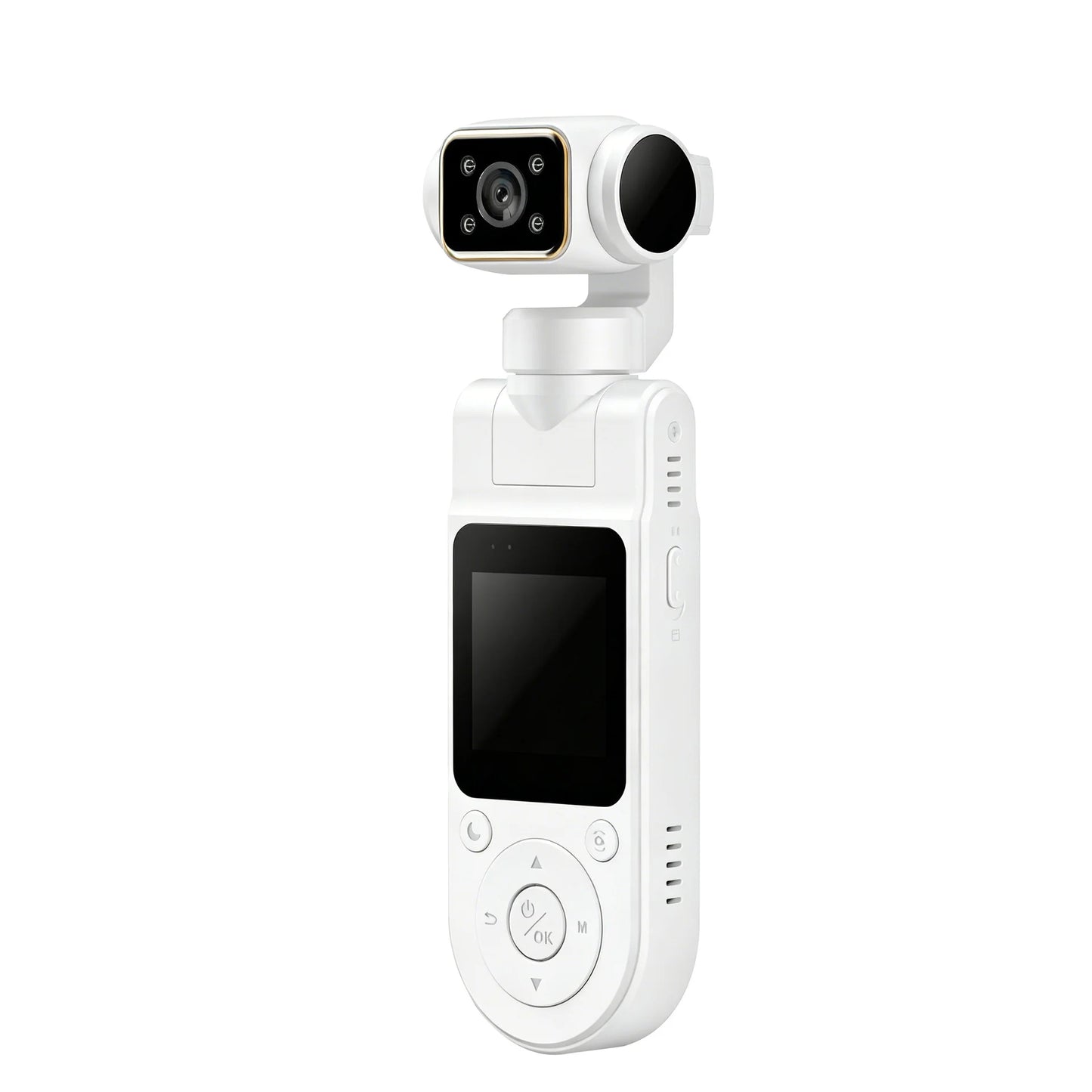 4K Handheld Pocket Camera Rotatable Mini Body Cam HD Night Vision LCD Screen For Youtube Outdoor Travel Sports Vlog Recording