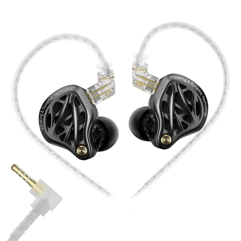 In Stock KZ Vibe X Low Frequency Vibration Earbuds HiFi IEM Deep Bass Headset Stereo Sound In-Ear Earphones for Music Gaming