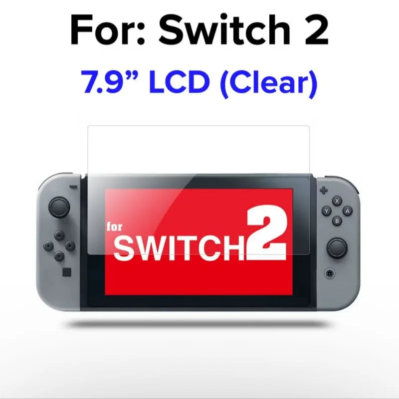 1-3Pcs Easy Installation Screen Protector for Switch 2 Game Console Protect HD Tempered Glass for Switch Oled Films