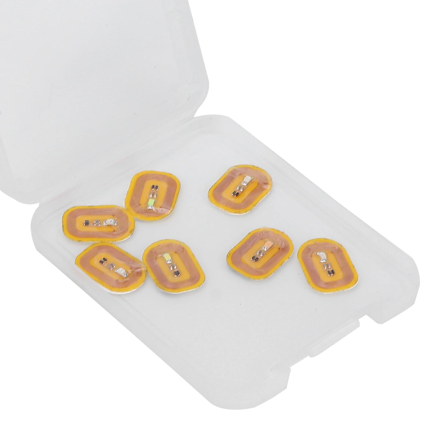 7pcs NFC Lighting Nail Art Stickers Different Colors Self Adhesive Intelligent Nail Stickers NFC Nail Sticker NFC Nail Art Tips