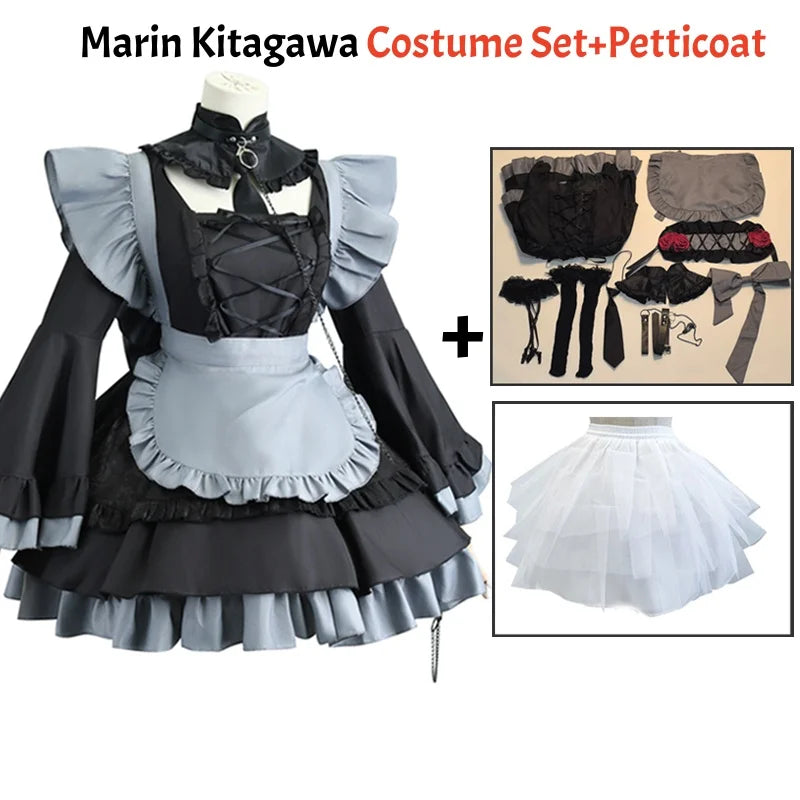 Shizuku Kuroe Cosplay Costume | Dress, Wig & Petticoat Options | Halloween & Anime Events