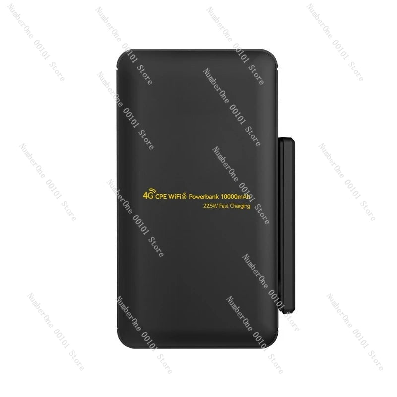 4G pluggable card MIFI WiFi6 | 22.5W fast charging 10000mAh portable WiFi power bank