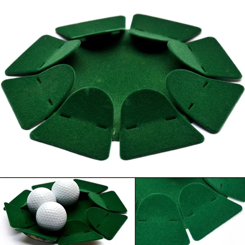 Indoor Golf Putting Cup - All-Direction Practice Hole Cup with Surface Flocking Green All-Direction Putting Cup