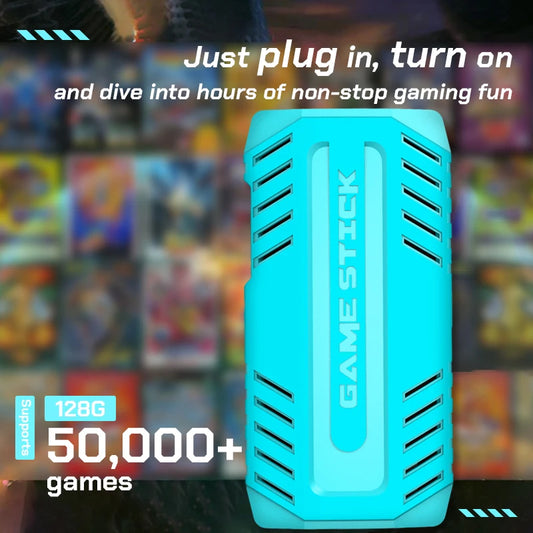 128GB U36 Game Stick Retro TV Game Console With 50000+ Classic Games 40 Multi Simulators Plug Play Video Gaming Machine For Gift