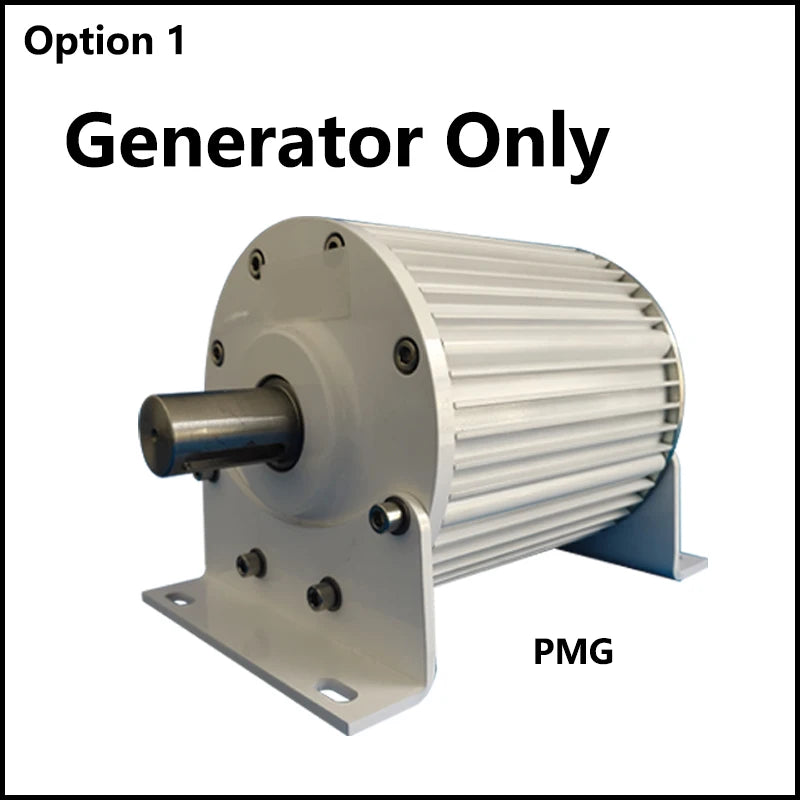 10KW 20KW 30KW Low Speed Permanent Magnet Generator 48V 220V 380V 3 Phase AC Alternator 300 RPM Motor Drive Water Wind Turbine