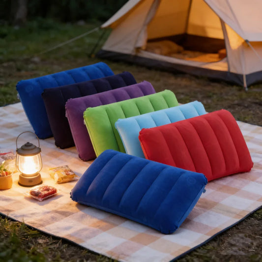 Inflatable Camping Pillow Travel Sleeping Pillow for Outdoor Camping Hiking, Portable Lightweight Air Pillow for Tent & Picnic