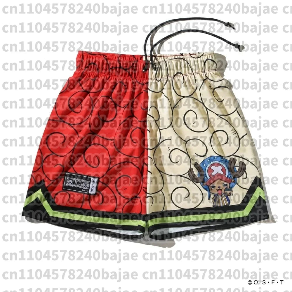One Piece Monkey D Luffy Gear 5 Short Pants for Men Animal Pattern Beach Shorts Summer Hawaiian Board Shorts 2026 New