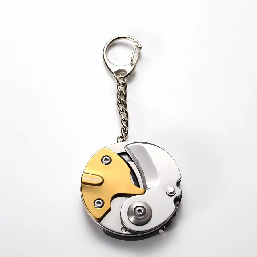 Multifunctional Folding Pocket Knife Outdoor Screwdriver Mini Repair Tool Pendant Neck Key EDC Tool Removable Fruit Knife