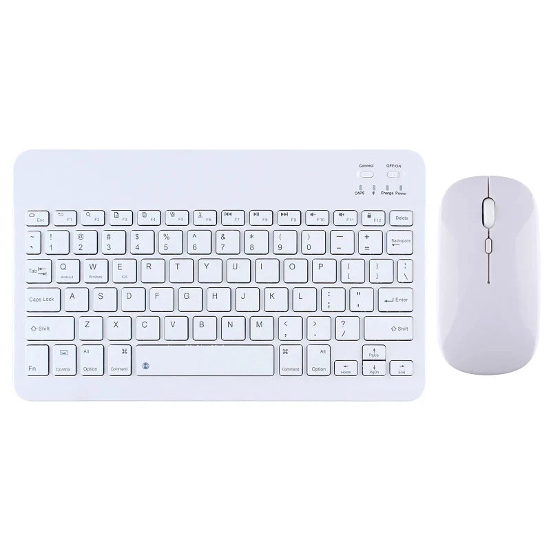 2026 New 10 inch For iPad Pro 11 Bluetooth Wireless Keyboard and Mouse English Hebrew For Android IOS Windows Phone Tablet