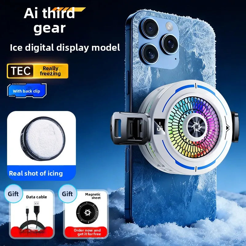Phone Cooler Fan Gaming Portable Phone Cooling Fan for Mobile Phone Cooler Magnetic Cell Phone Cooler for Phone Cooler Gaming