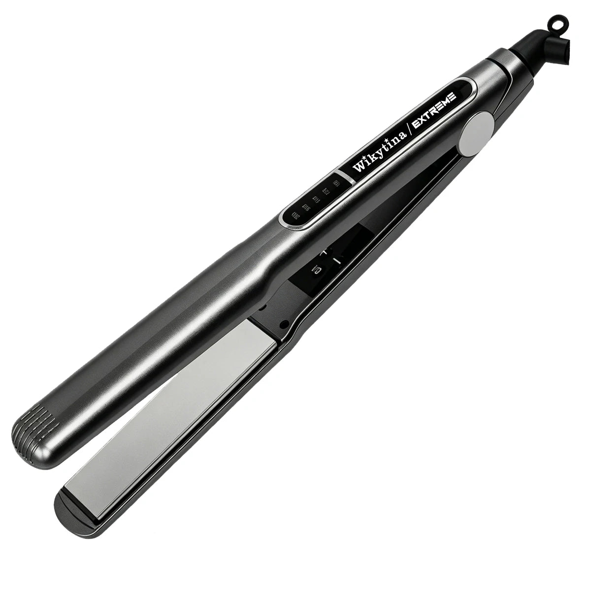 2 in 1 Titanium Flat Iron Hair Straightener Curler Instant Heat Negative Ion Adjustable Temperature Anti Frizz Salon Styling