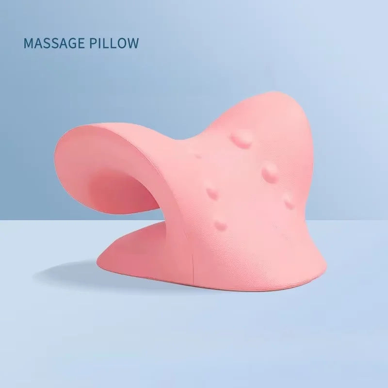 Neck Massage Wedge Pillow Shoulder Cervical Chiropractic Traction Device Head Back Relax for Pain Relief Body Massager Machine
