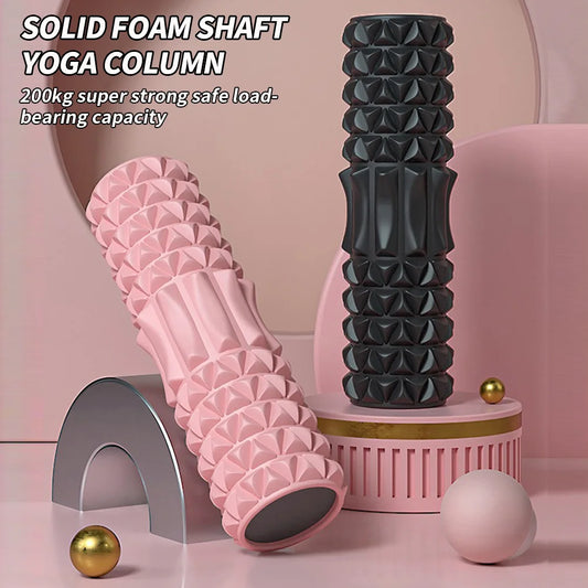 Solid massage roller foam axis massage roller - auxiliary massage muscle relaxation massage stick exercise fitness relaxation ar