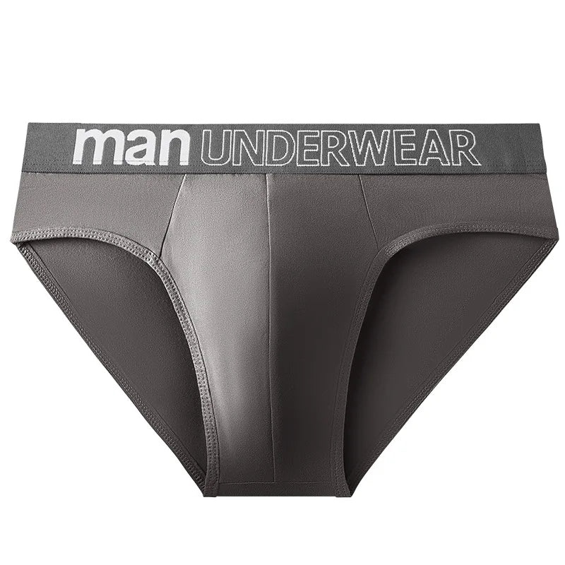 1pcs Men's Sexy Briefs Student Fashion Underwear Men's Panties Breathable Elastic Large Size Male Underpants Letter waist print