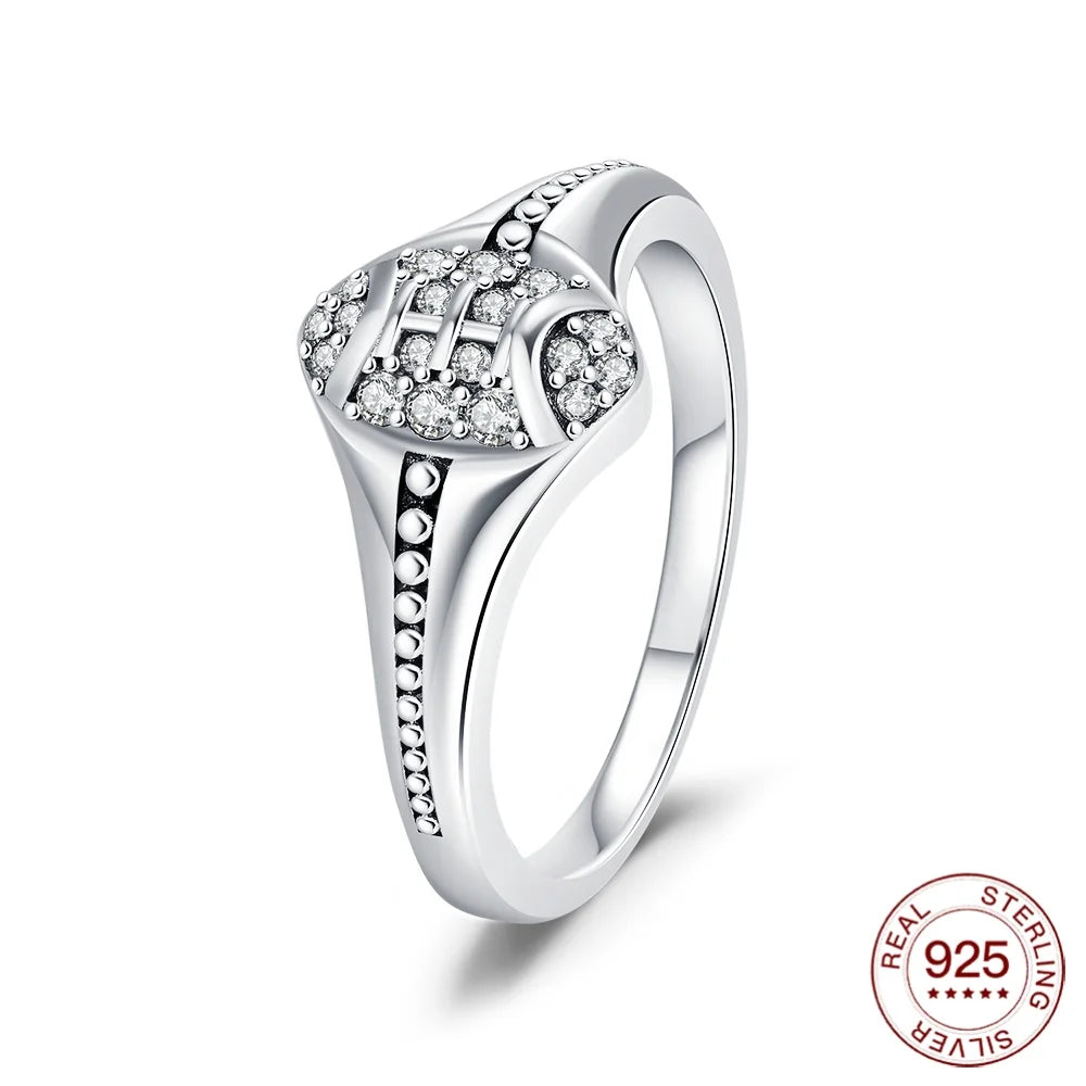 925 Sterling Silver Ring Ladybug Fashion Ring MOM Butterfly Ring