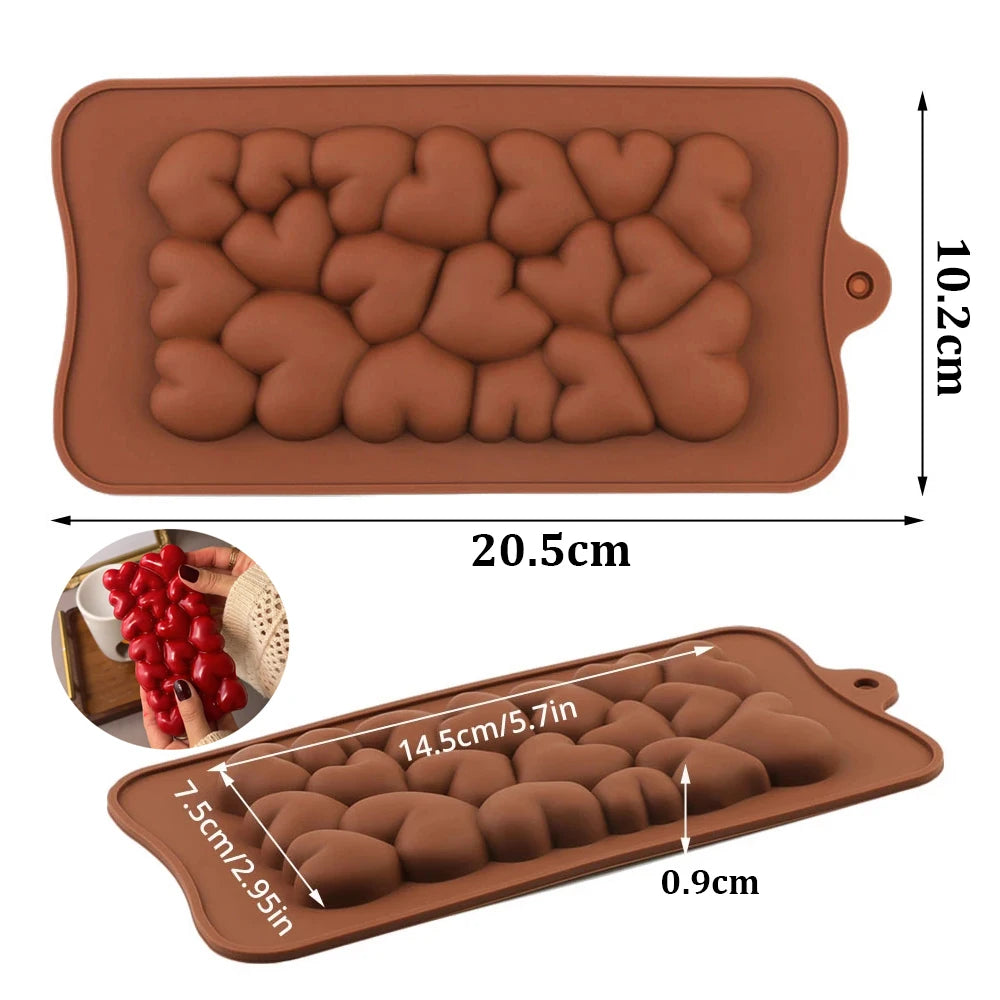Chocolate Bar Mold Candy Jelly Pudding Silicone Mold Baking Tool