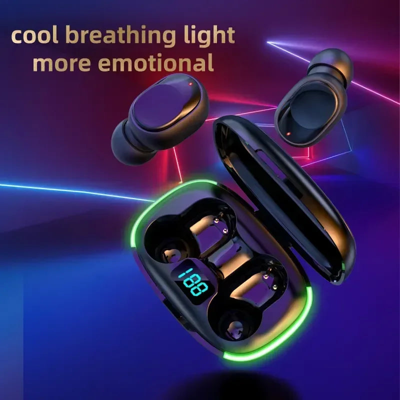 TWS Wireless Earbuds Bluetooth 5.3 Headphones 9D Stereo Sports/Music Headset with Magnetic Charging for IOS/Android Earphone