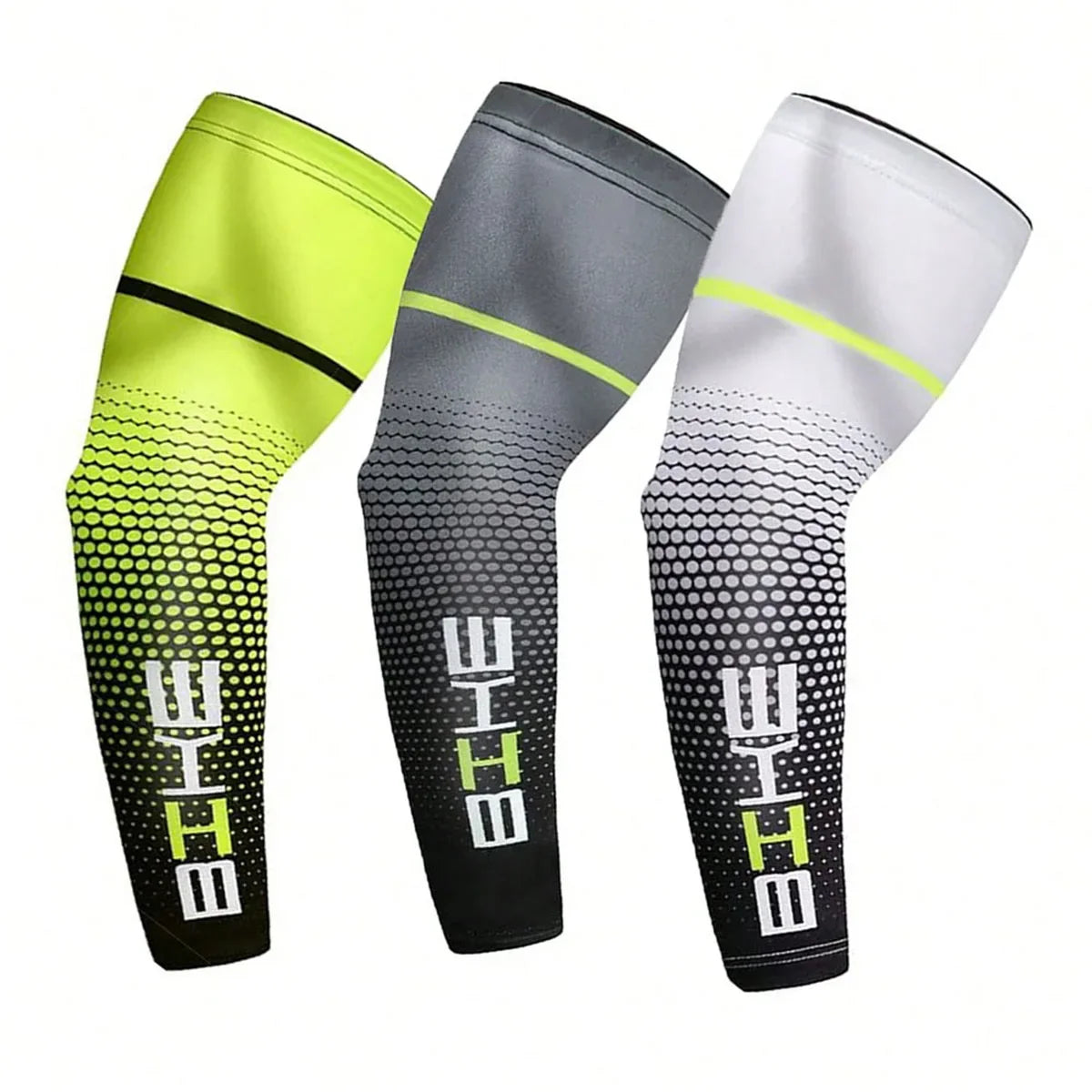 1/3Pairs Unisex Cycling Running Sports Sleeve Arm Cooling Sleeves UV Sun Protection Cuff Cover Protective Elastic Arm Sleeves