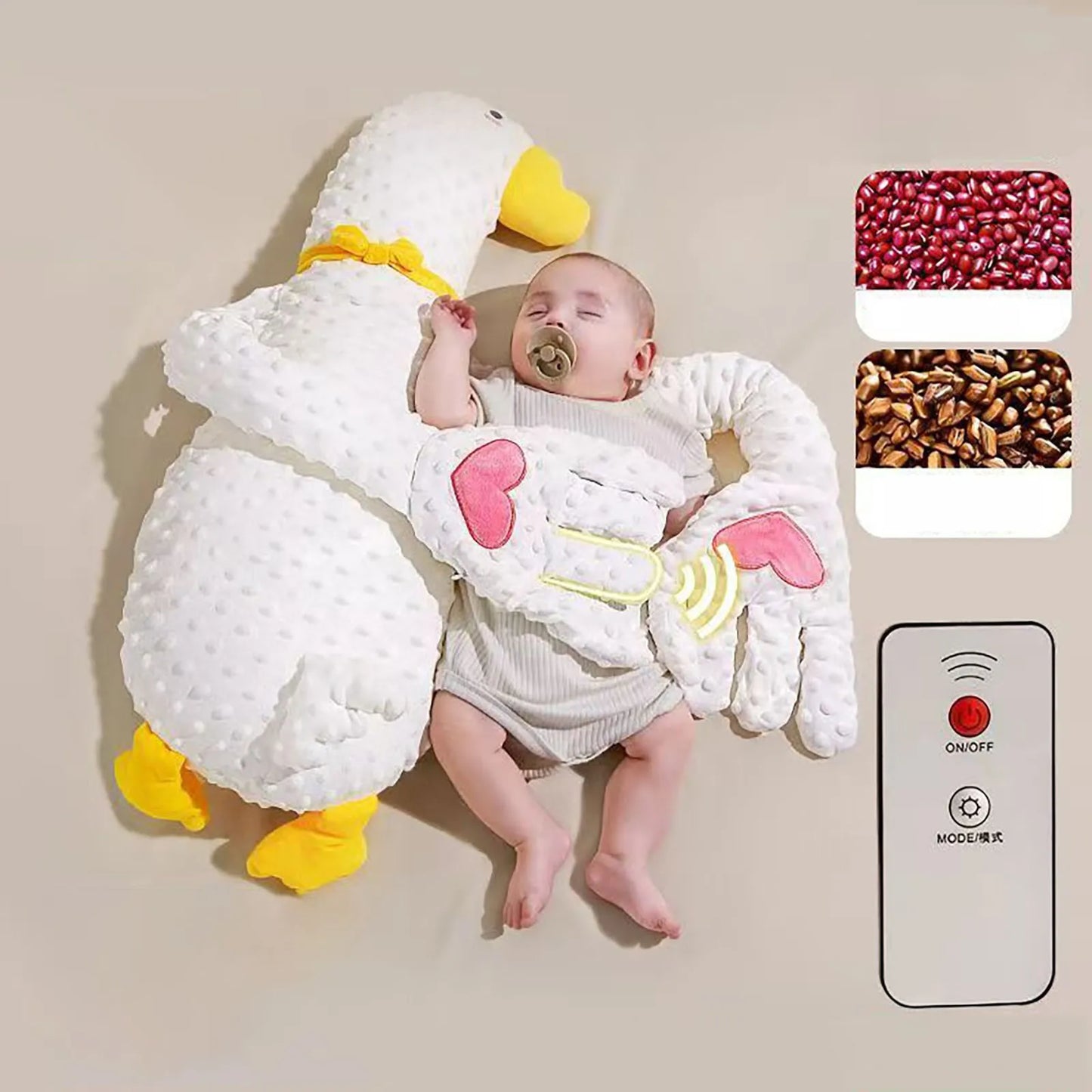 Baby Soothing Palm Patting Sleep Aid, Anti-Startle Sleep Pillow for Babies, Patting and Comforting Pillow
