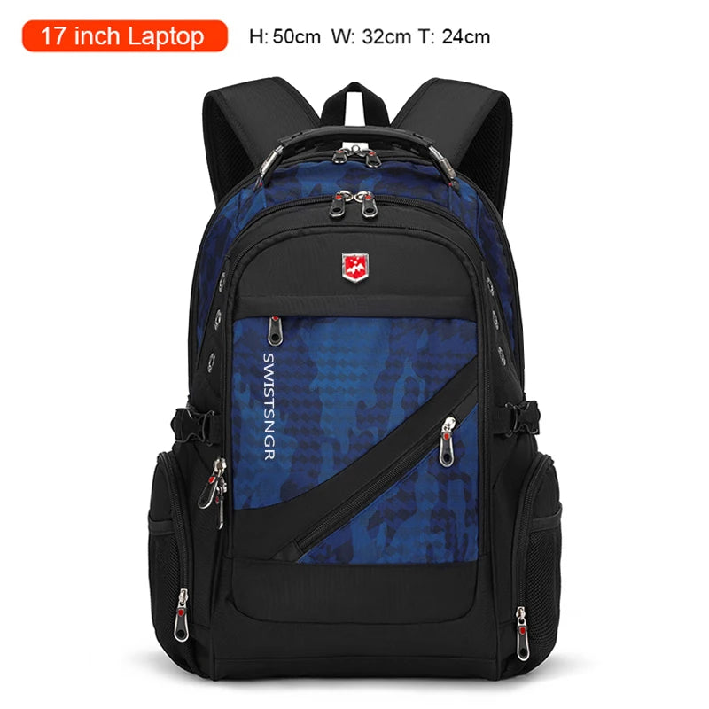 2026 Waterproof 17/20 Inch Laptop Backpack Men Airplane Travel Everyday Backpacks Women Oxford Rucksack Male School Bag Mochila