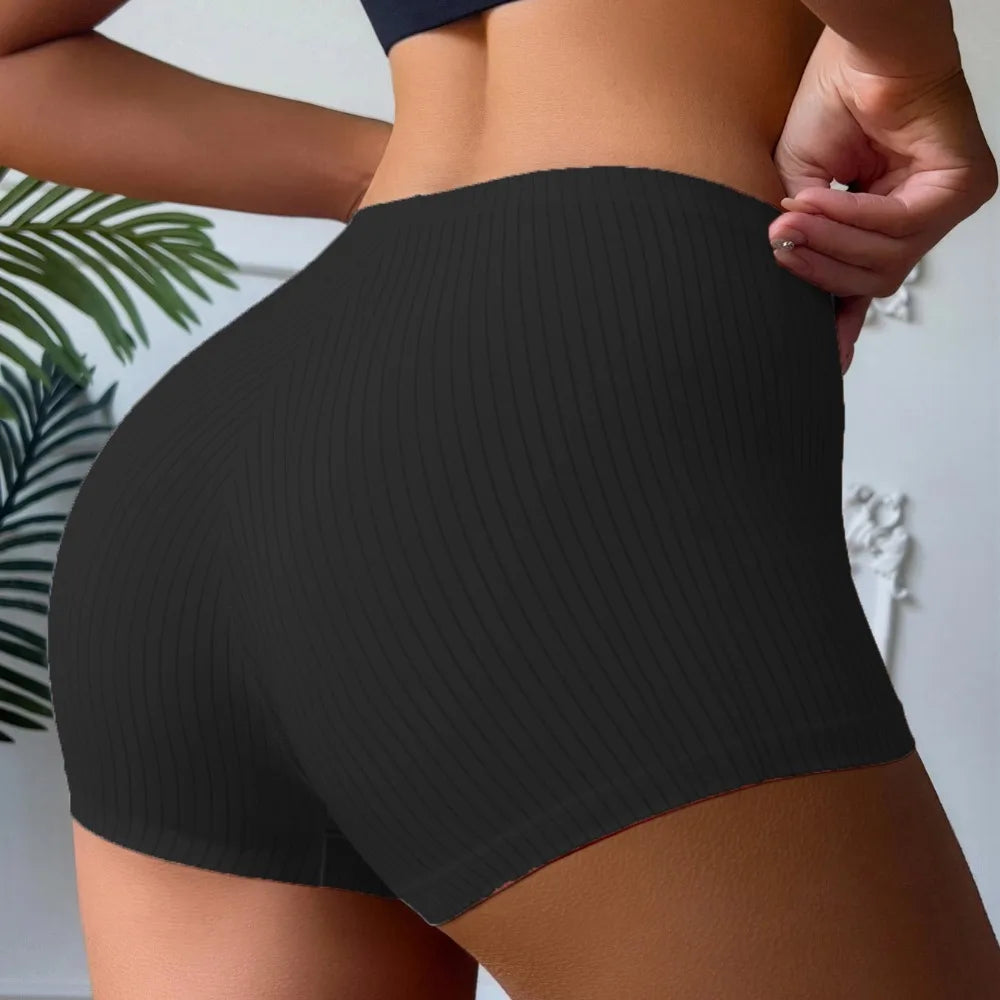Giczi Women's Boxers Fashion Striped Panties Silk Seamless Female Underwear Elasticity Cozy Breathable Lingerie Woman Boyshorts