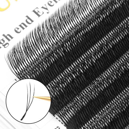 XIUSUZAKI U-Shaped YY 3D 4D 5D Eyelash Extensions New Style U 2D YY Lashes Extension Mink Premade Volume Fans False Eyelashes
