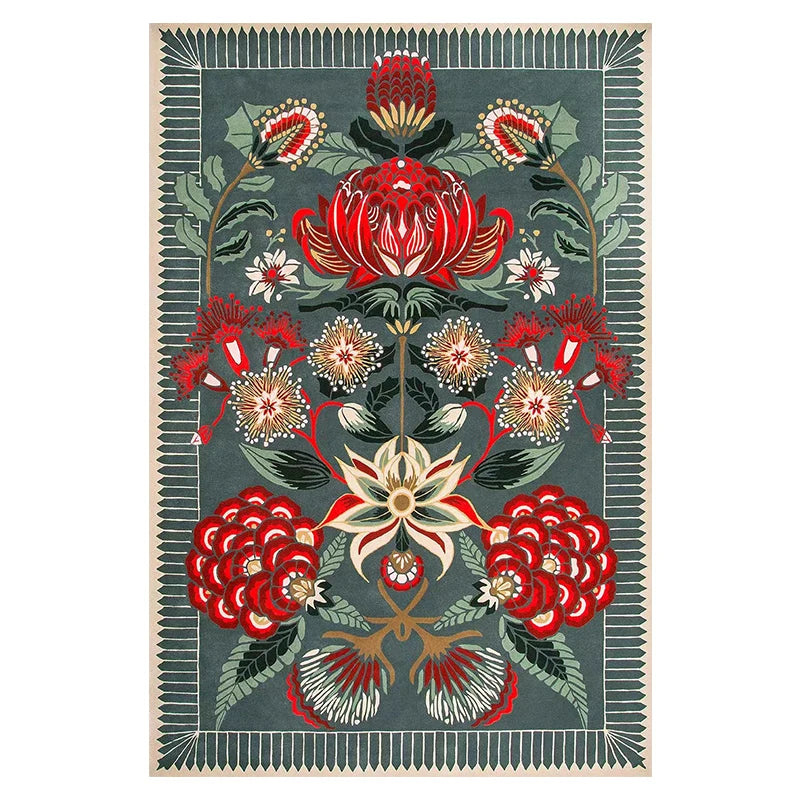 Light Luxury Cloakroom Carpet Home Non-slip Mat Large Area Bedroom Decor Washable Rug European Retro Carpets for Living Room