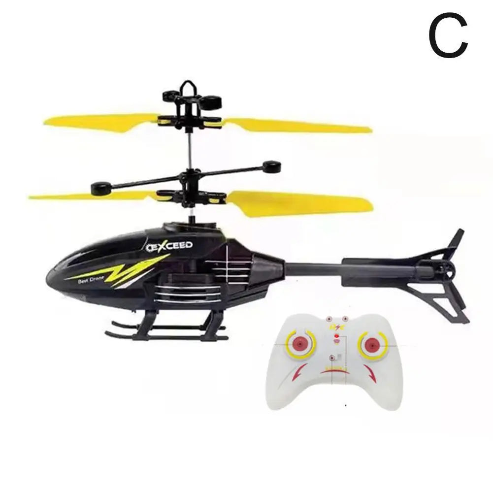 Remote Control Helicopter 2 Channel RC Helicopter Toys for Kids Flying Toys Infraed Induction Suspension Aircraft Charging Gift