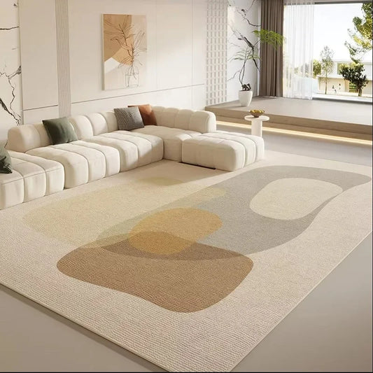 VIKAMA Simple And Light Luxury Living Room Carpet, Bedroom Anti-Slip And Anti-Stain Sofa, Coffee Table Carpet, Home Decoration