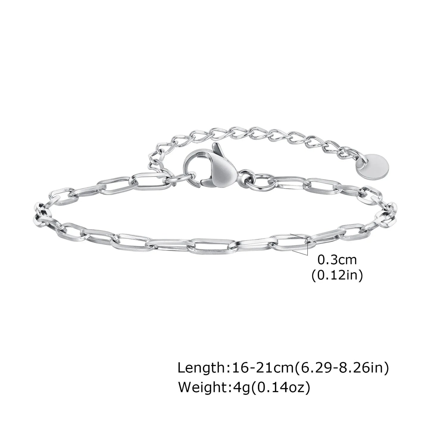 1/2/3pcs Chain Bracelet for Men Women,Stainless Steel Twisted Rope Cuban Chain Wristband,Hip Hop Minimalist Jewelry Gift