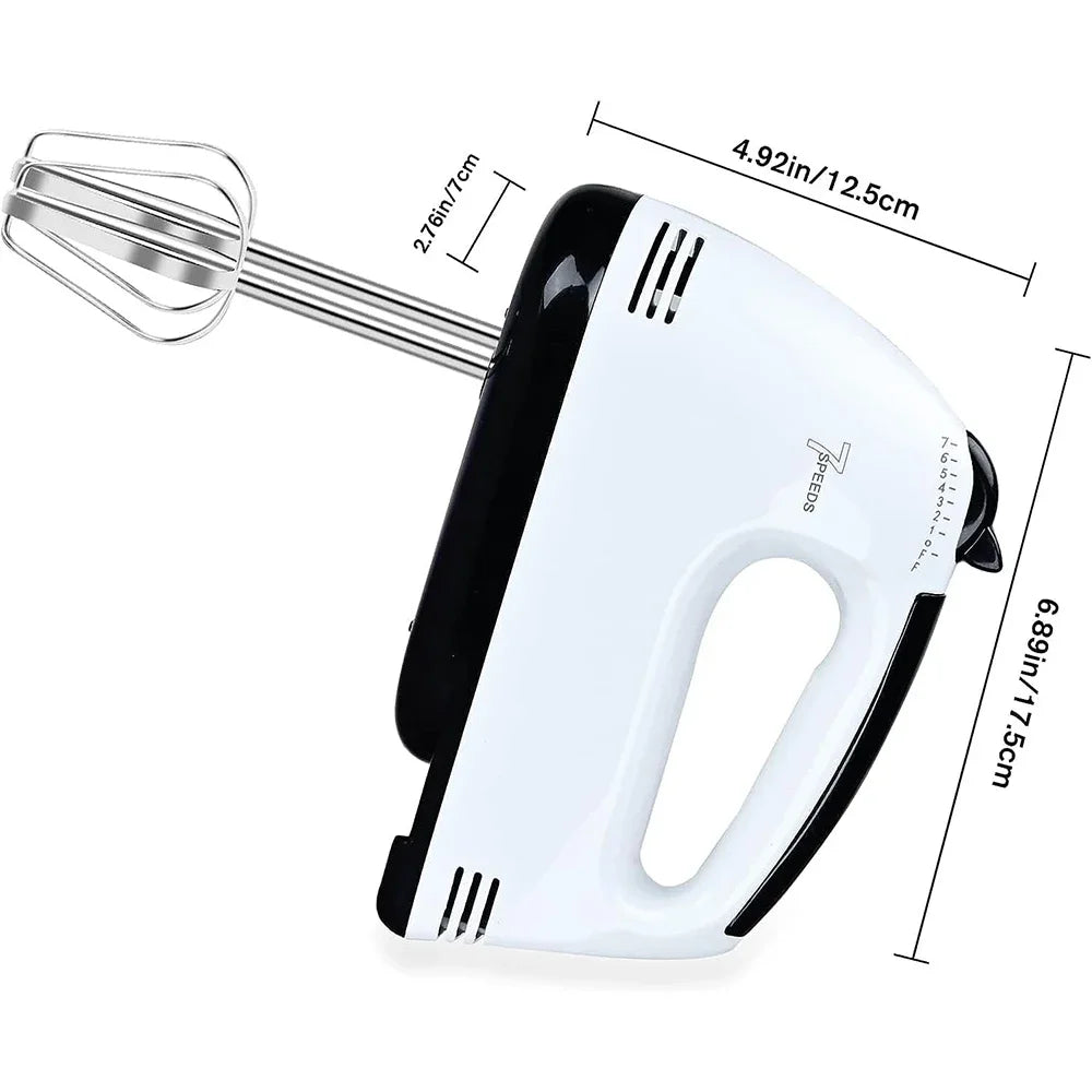 Multifunctional 7 Speed 100W Electric Handheld Mixer Egg Beater Automatic Cream Food Cake Baking Dough Mixer Food Blender Mixer