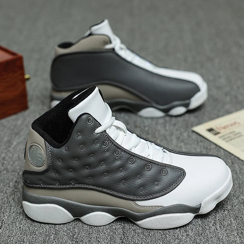 Outdoor Court Basketball Shoes Non Slip Rubber Sole Wear Resistant High Top Design Breathable Comfort Daily Training Athletic