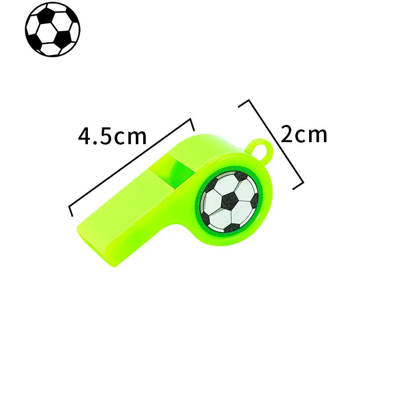 10/30/50Pcs Football Whistle Cheerleader Cheering Props Rainbow Fan Whistle Boys And Girls Birthday Party Favors Pinata Filler