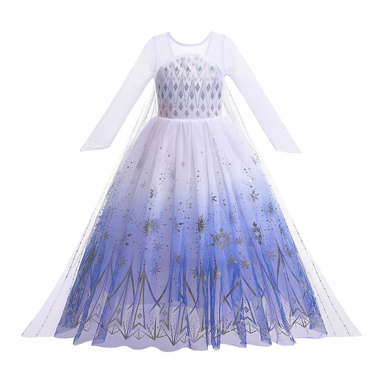 Elsa Anna Kid Princess Girls Dress Rapunzal Kids Cosplay Halloween Vestidos Children Costume Birthday Party Dress