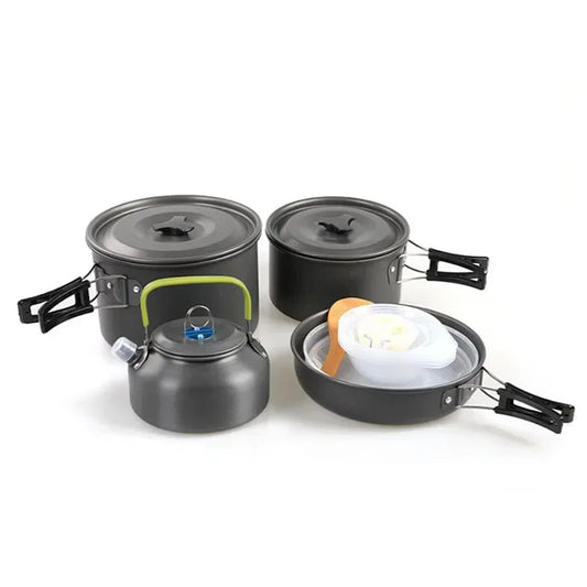 Lightweight and Portable Camping Cookware Set, Pot and Pan with Carrying Bag, Perfect for Outdoor Camping