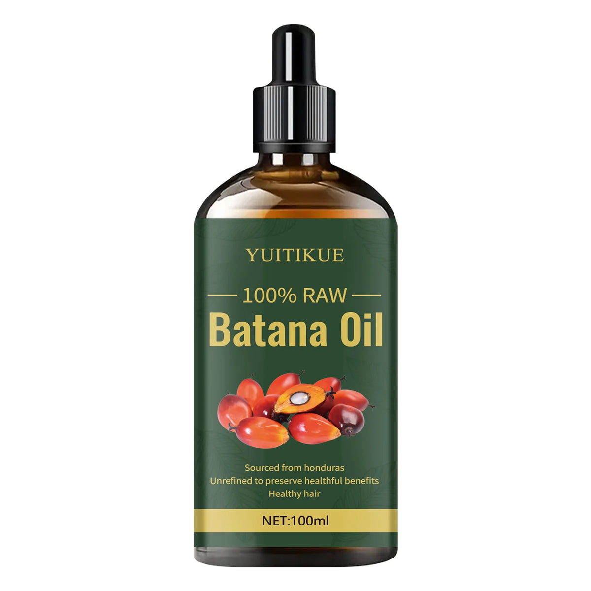 YUITIKUE Raw Batana Oil Unrefined Natural Nourishing Strengthening Scalp Care For Healthy Hair Daily