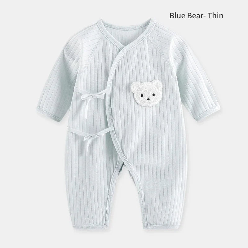 Bear Newborn Baby Clothes New Born Baby Jumpsuit for Boys Girls Cotton Toddler Rompers with Hat Bebe Outfits One-Piece Pajamas