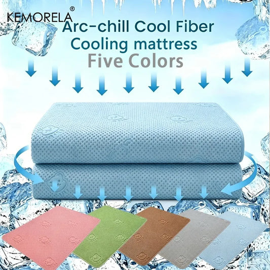 Summer New Thick Pet Cooling Pad with Cute Bear Pattern Washable Ice-Like Smooth Pet Mattress Outdoor Indoor Use For Dog And Cat